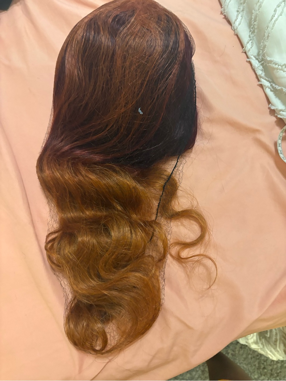 Women’s Ombre Wig in Auburn to Dark Brown - Brand Not Shown